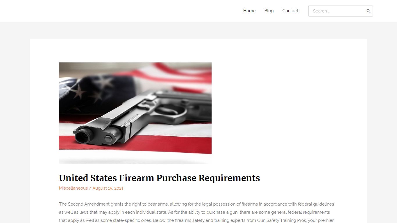 What Are the Requirements to Purchase a Gun in the U.S.?