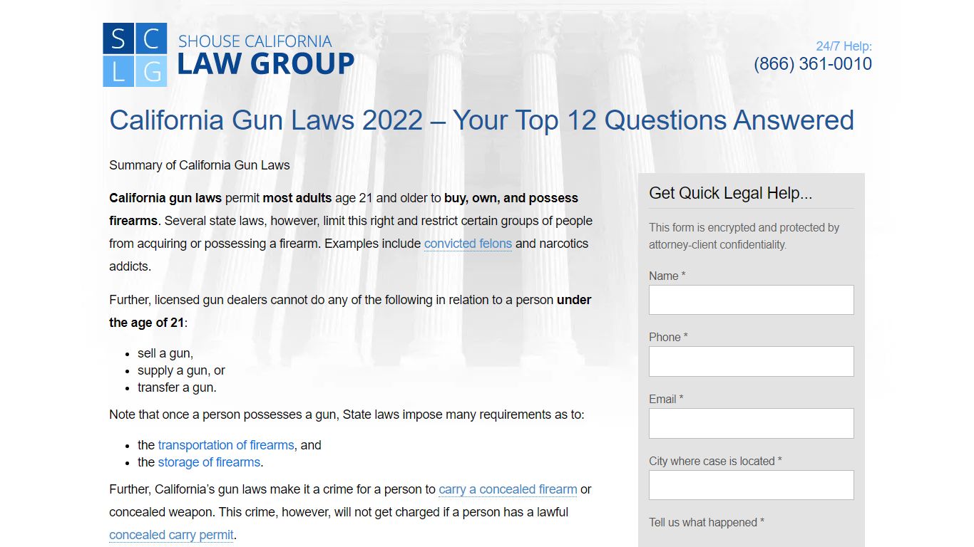 California Gun Laws 2022 - Your Top 12 Questions Answered